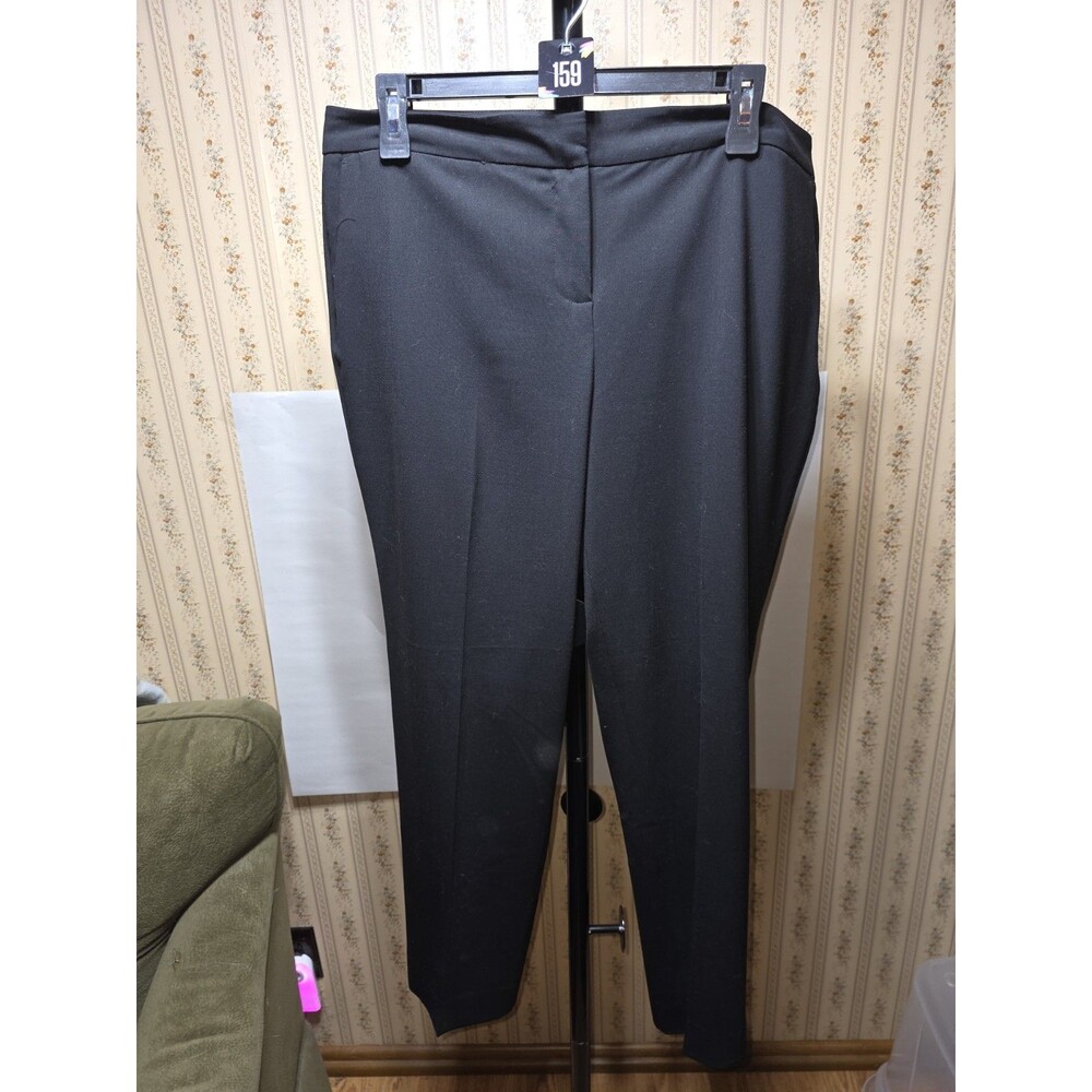 Vince Camuto Womens Black Dress Pants Size 14 Career Office Straight Leg